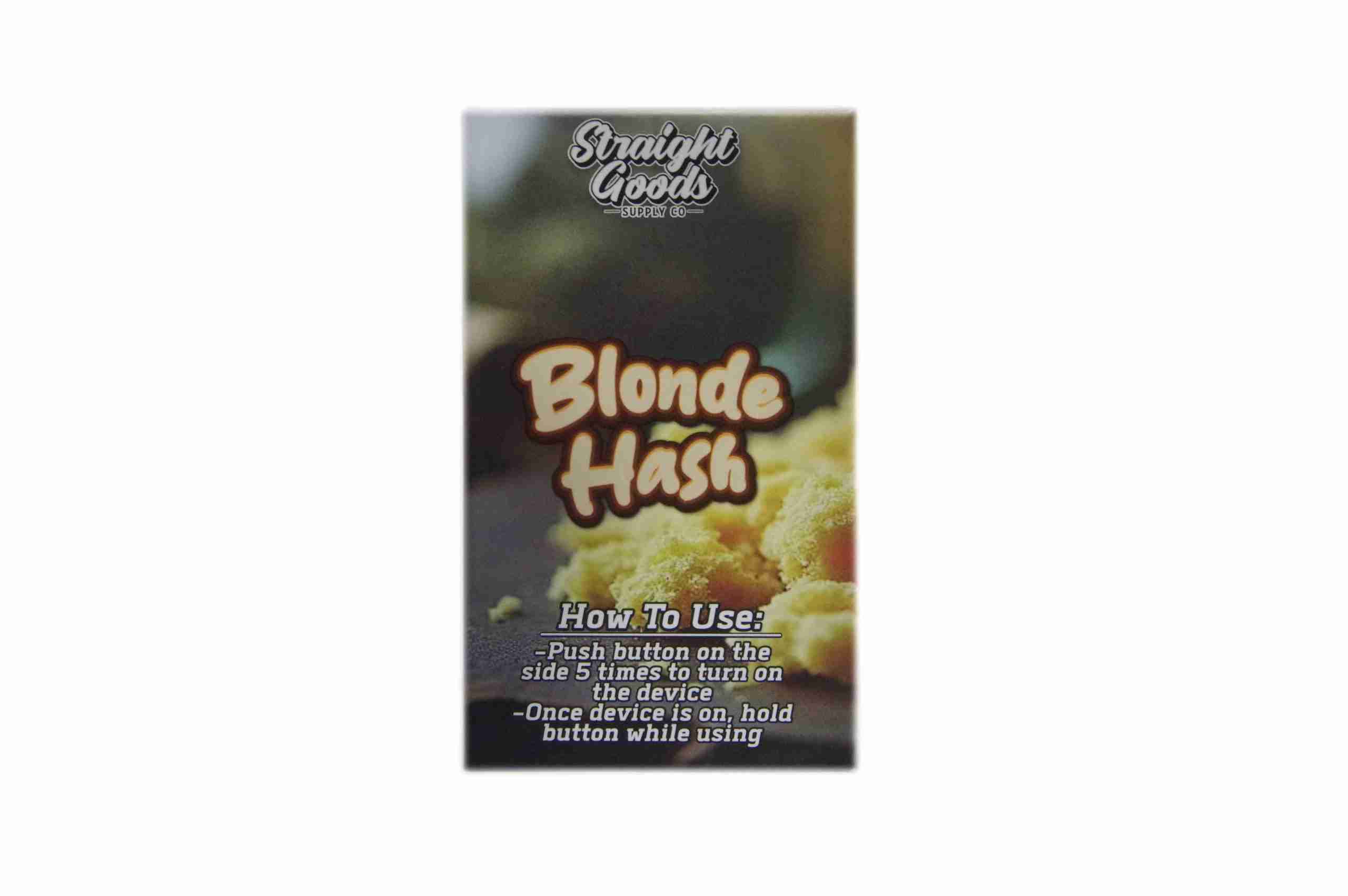 (New) Straight Goods Supply Co. – Blonde Hash (Indica) (3 Gram) - Image 2