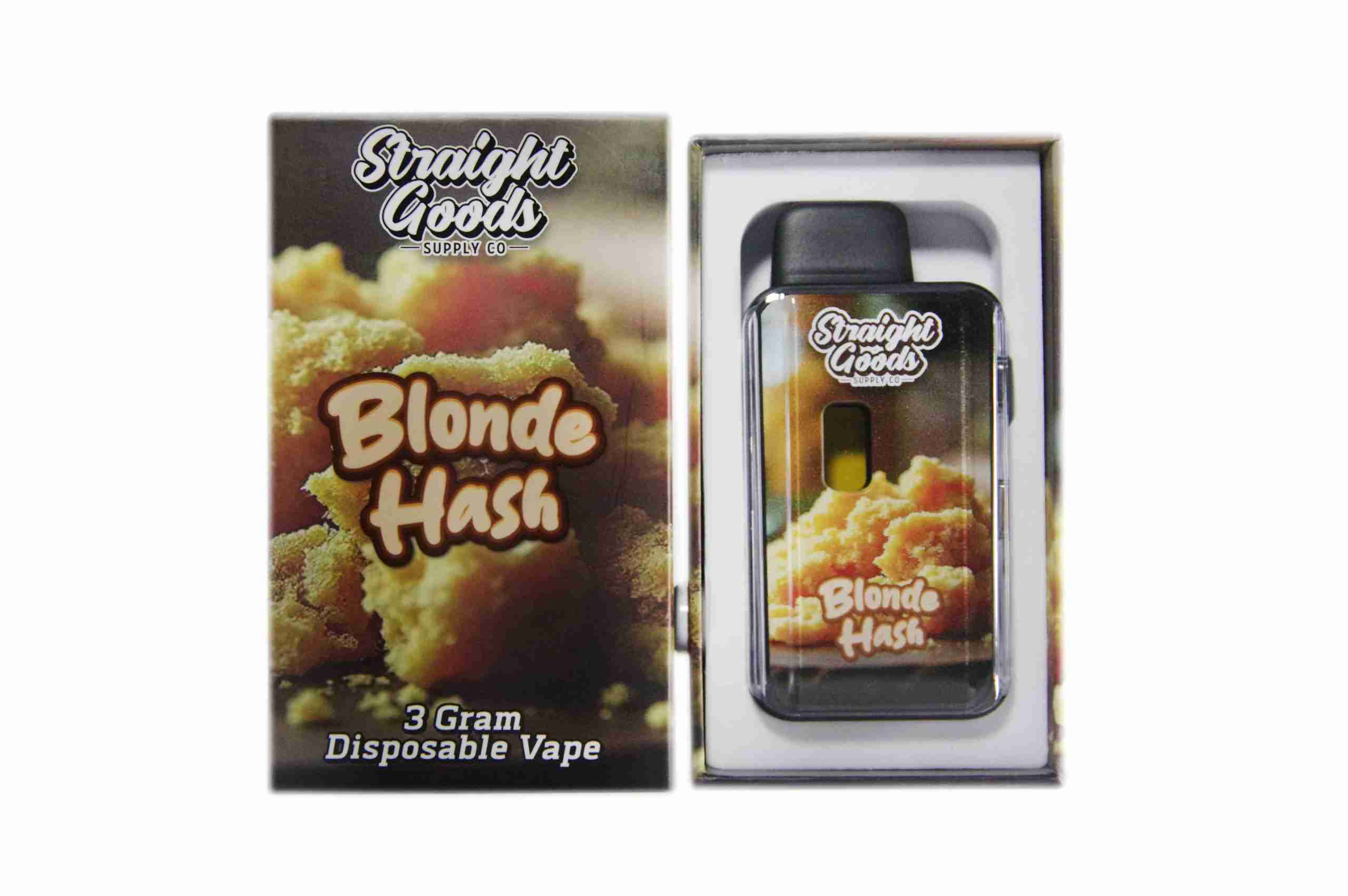 (New) Straight Goods Supply Co. – Blonde Hash (Indica) (3 Gram)