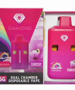 *New Product* Diamond Concentrates Dual Chamber Vape – Rainbow + Raspberry Lemonade (3 Grams + 3 Grams)