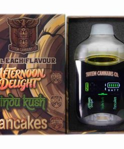 Totem Cannabis Co. Tri Chamber Vape – Afternoon Delight (Hybrid) + Hindu Kush (Indica) + Pancakes (Indica Dominant Hybrid) (3 x 1 Gram)