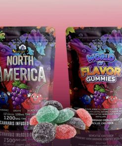 Sky High Edibles – World of Flavor Gummies – North America (1200mg THC)