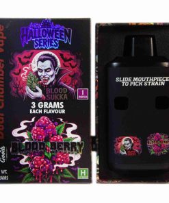 ((New Halloween Series )) Straight Goods Dual Chamber Vape – Blood Sukka + Blood Berry (3 Grams + 3 Grams)