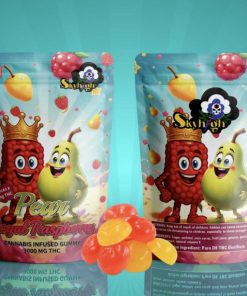 * New * Sky High Edibles – Pear + Royal Raspberry Gummy 3000mg THC