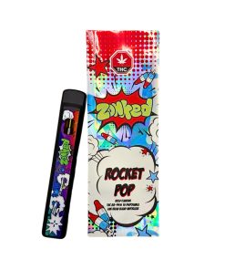 Zonked All-in-One Live Resin Disposable – Rocket Pop (Live Resin Blend) (1g)