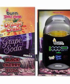 * New * Burn Triple Combo – Orange Crush + Grape Soda + Black Cherry Soda (3 Gram)