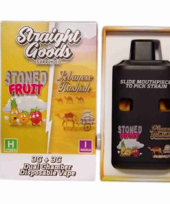 Straight Goods Dual Chamber Vape – Stoned Fruit + Red Lebanese Hashish (3 Grams + 3 Grams)