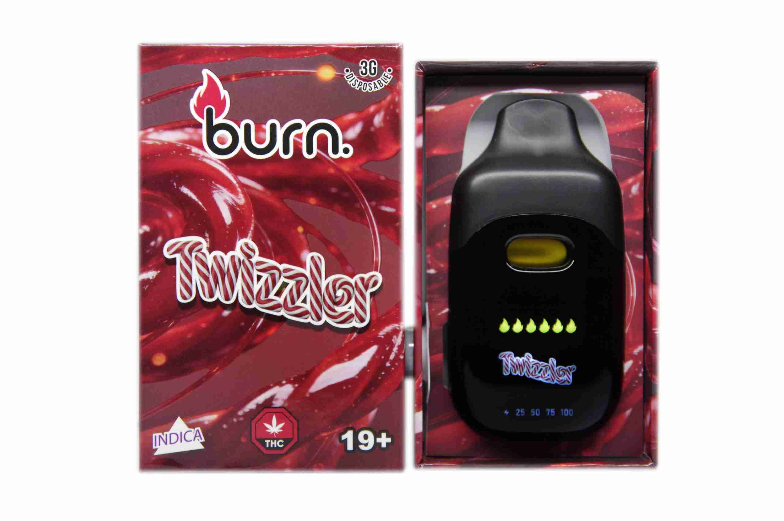 *New* Burn LCD Disposable – Twizzler (3 Gram) (Indica)