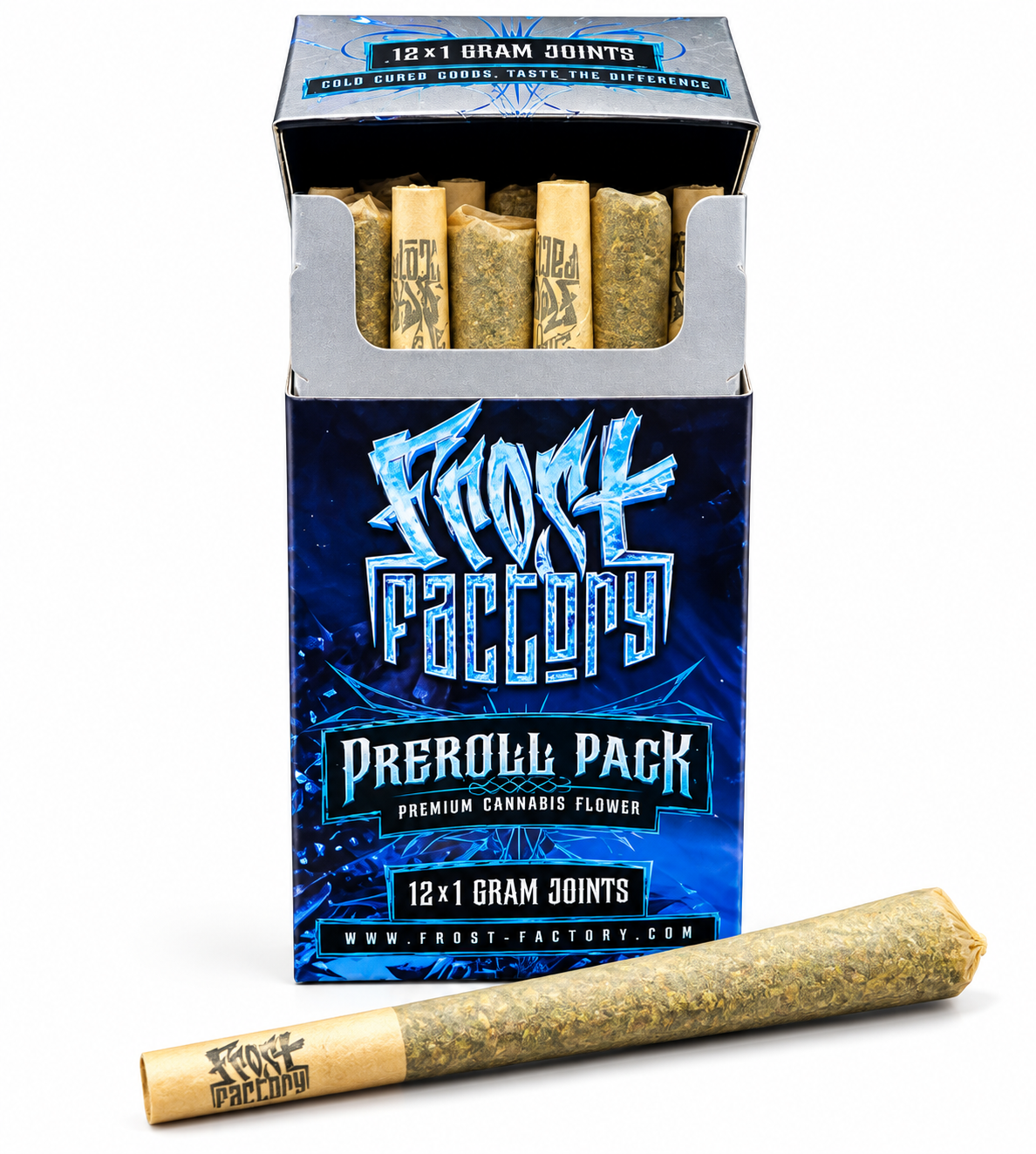 Frost Factory Pre Roll 12 Pack – Papaya Cake (Indica Dominant Hybrid)