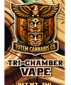 Totem Cannabis Co. Tri Chamber Vape – Snoop Dogg (Indica Dominant Hybrid) + Nuken (Indica Dominant Hybrid) + East Coast Sour Diesel (Sativa Dominant Hybrid) + Fruity Pebbles OG (Hybrid) (3 x 1 Gram) - Image 2